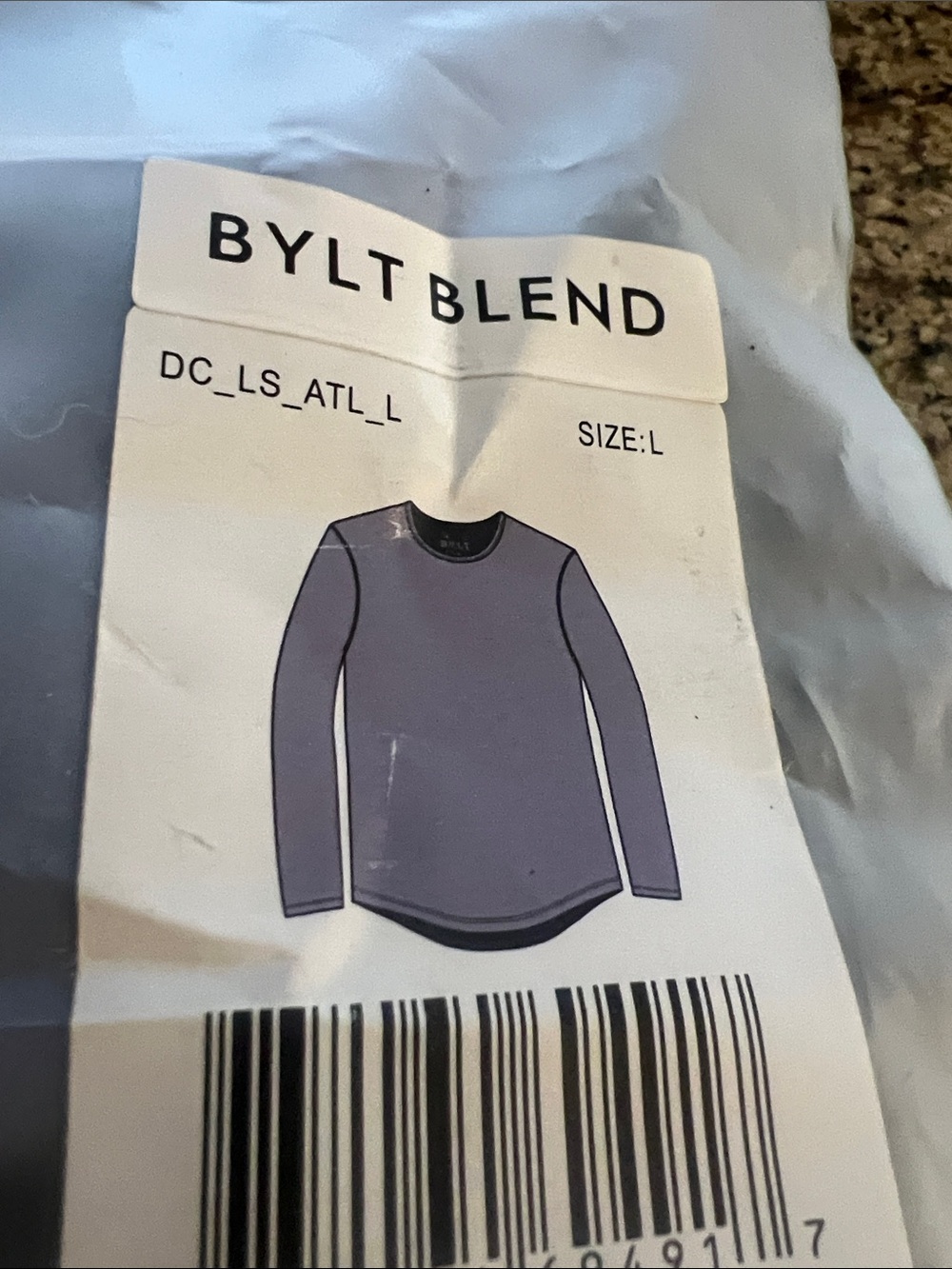 BYLT Basics BYLTBLEND Long Sleeve Crewneck Top — Lavender